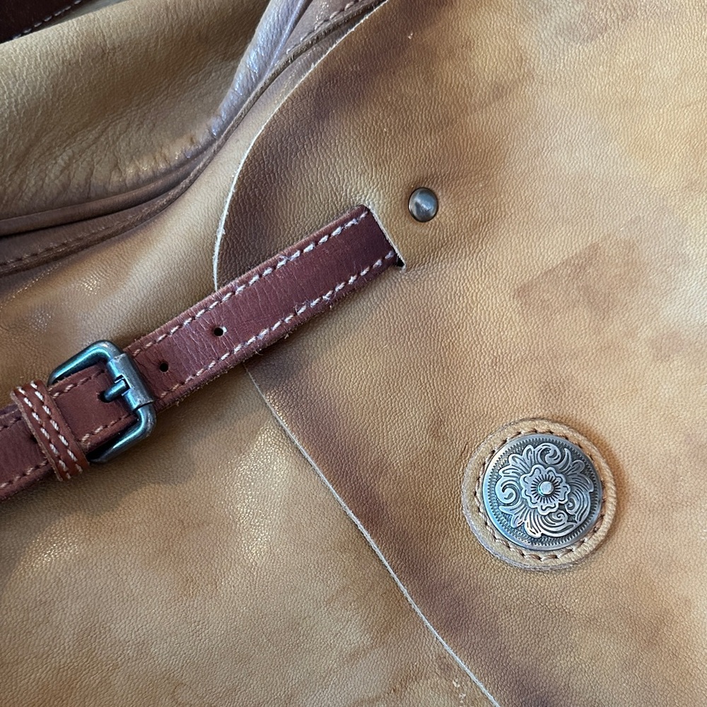 Genuine Leather Backpack, Brown, Standard Size (Brand: Old Trend) - Picture 2 of 7